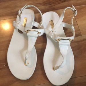 Aldo white sandals